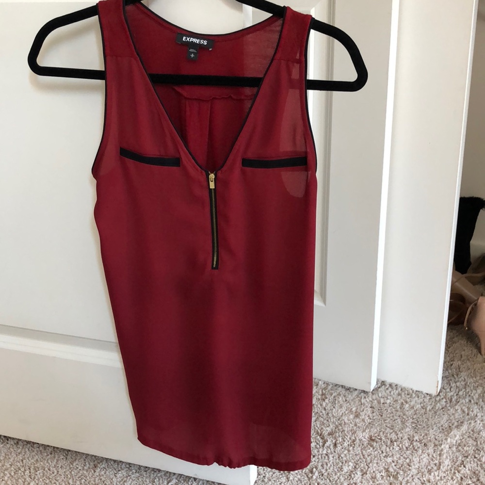 Express red tank top